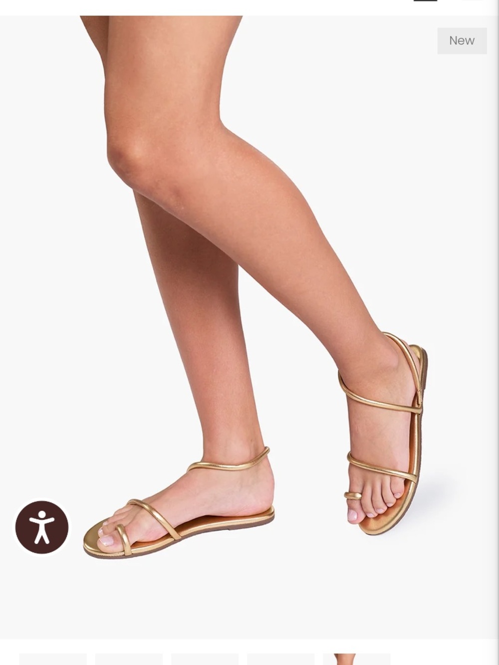 Tkees Tubular Mia Napa Gold Greek Style Sandals worn once size 7